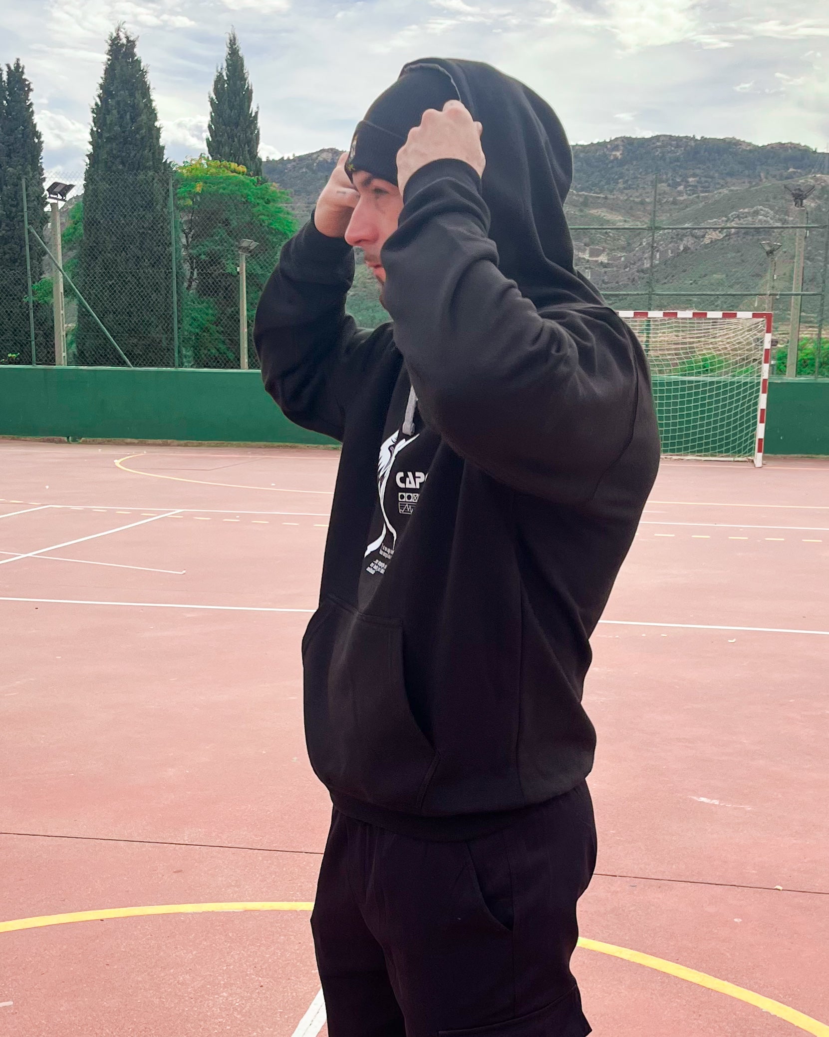 Sudadera "MI PRIME" URBAN UNISEX con capucha y cordón en color contraste - CAPO